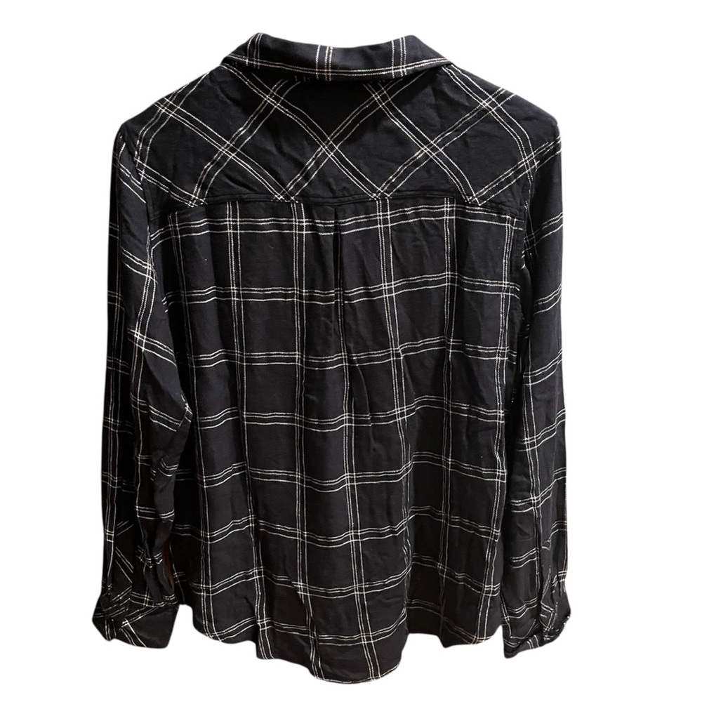 Rails Red Hunter Navy Snow Plaid Flannel Shirt Size Size Medium - Picture 3 of 6